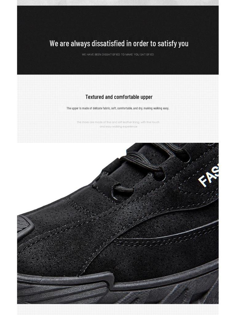 Men's Plus Size Retro Soft Sole Sneakers, Casual Outdoor Lace-Up Running Shoes