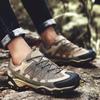 Waterproof Hiking Shoes for Men Breathable Non-slip Leather Outdoor Boots Spring Summer Autumn Winter Trekking Sneakers Mens