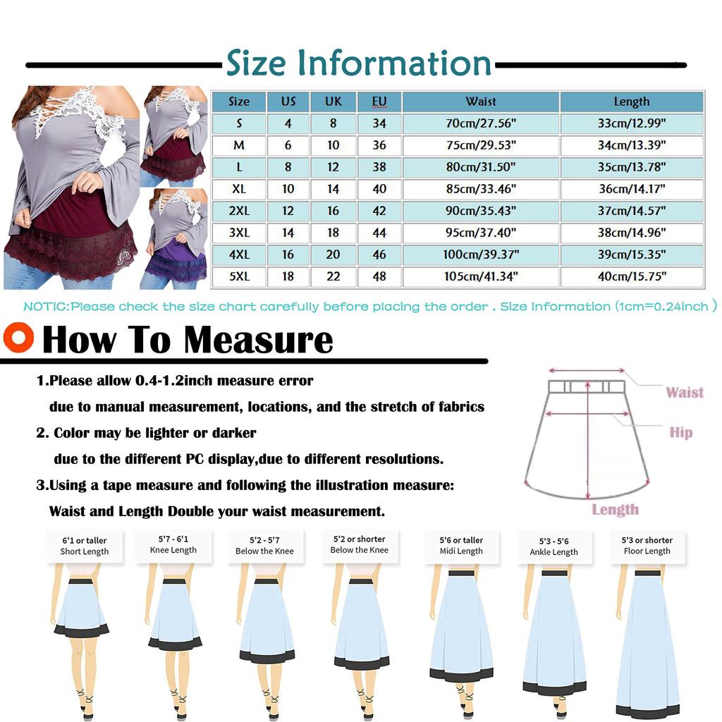 Women's Lace Hollow Stitching Short Skirt Anti-Walking Hem Short Skirt