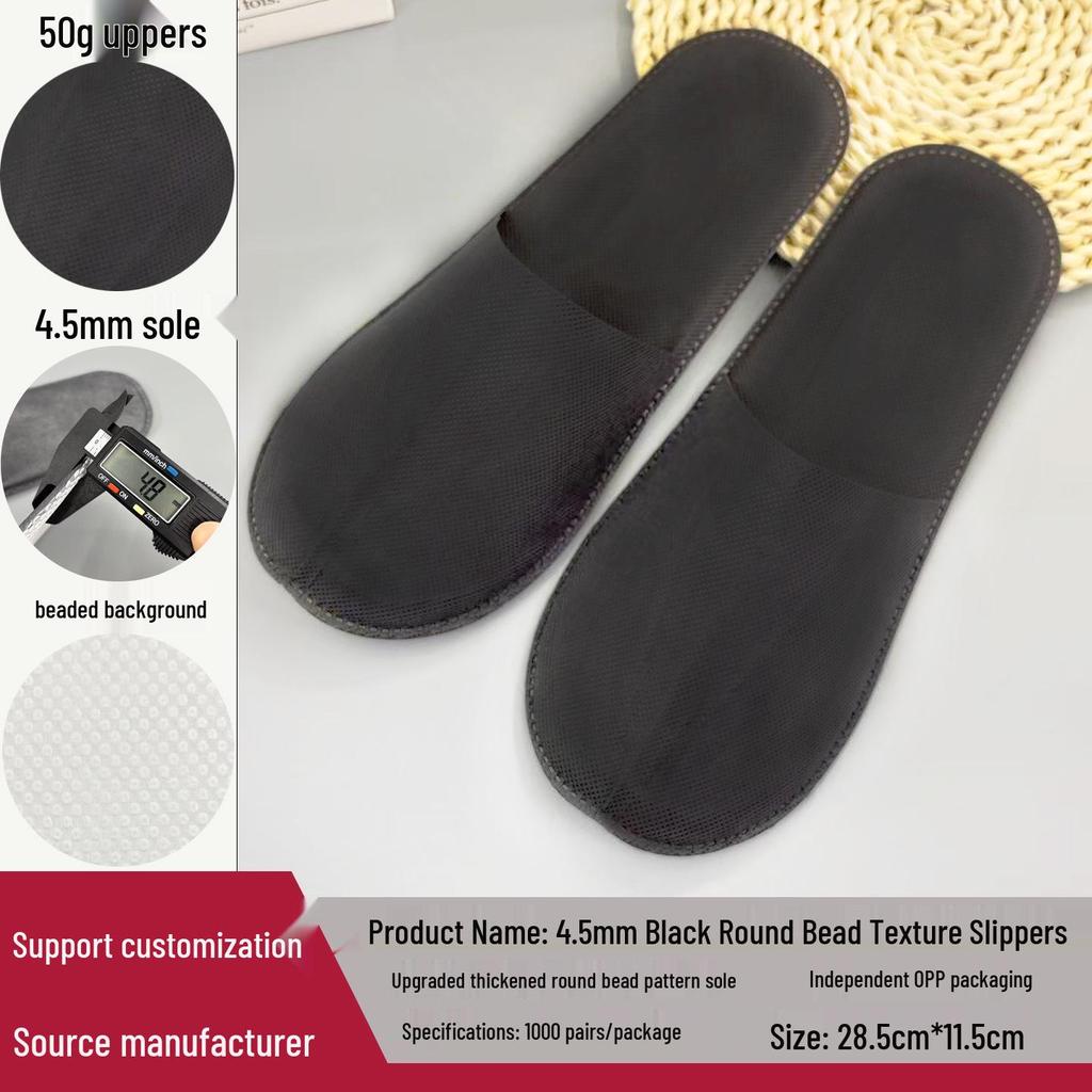 Verdickte Vlies-Einwegpantoffeln für Hotel, B&B, Zuhause, Gäste und Reisen - Waschbar