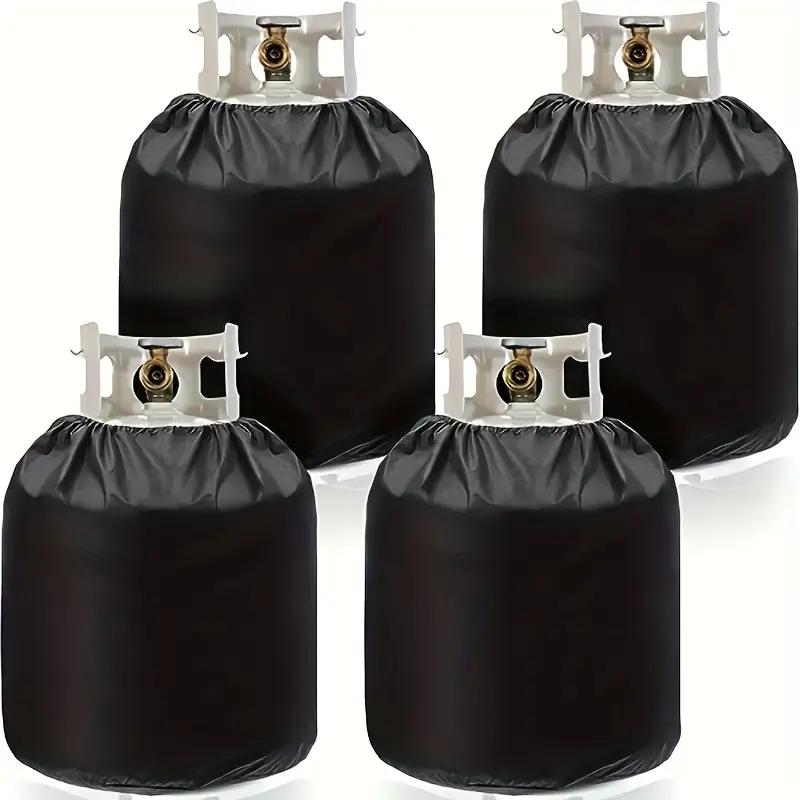 210d Black Oxford Cloth Propane Tank Cover Camping Gas Stove Protective Cover, Kitchen Accessories, Barbecue Accessories