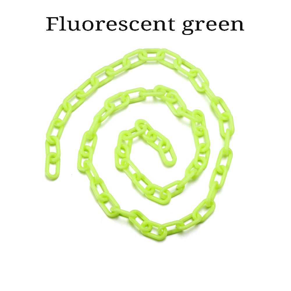 

10Pcs 50cm Colorful Plastic Square Link Chain Lobster Clasp Keychains For Necklace Bracelet DIY Making Chain Links Accessories 50cmx 10pcs