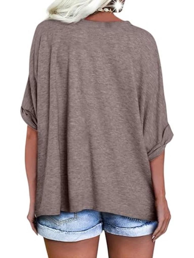 2024 European & American Women's Plus Size Casual Short-Sleeve Loose T-Shirt