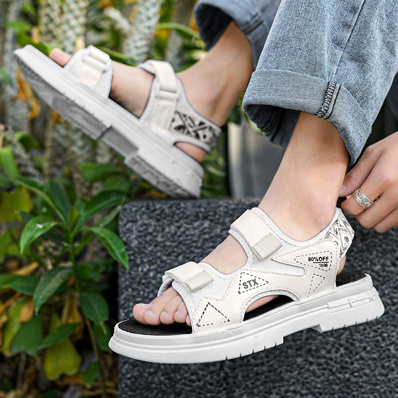 Sandals Men's Summer Teen Versatile Casual Sandals Driving Platform Outdoor Sports Leisure Vietnam Beach Slippers