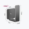 M-Router Placement Rack, No Drilling Wall Mounted Socket Fixed Bracket, Optical Modem Set-top Box Bracket, Bedroom Storage Hook