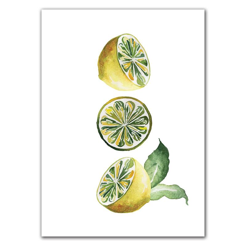 

Желтый лимон летние фрукты картина постер Настенный декор магазин холст живопись искусство домашний декор для гостиной HD2911 21x30cm no frame