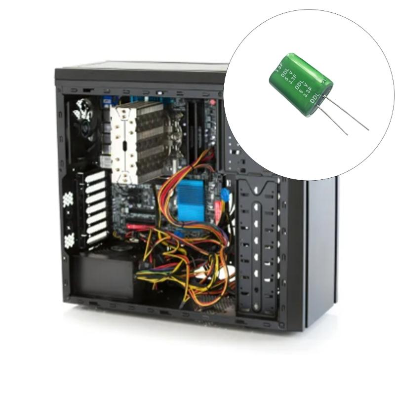 3.3F Capacitor Rapid Charging Discharge 5V Power Backup Long Use 500000 Cycles For Electronic Devices