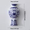 Chinese Blue and White Porcelain Bottle Flowers Arrangement
