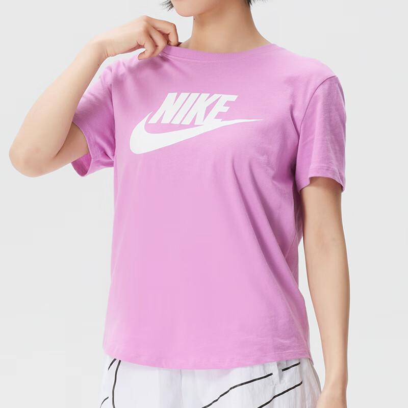 Nike Round Neck Sports Breathable Soft Short Sleeve T-Shirt Women tops DX7907-504