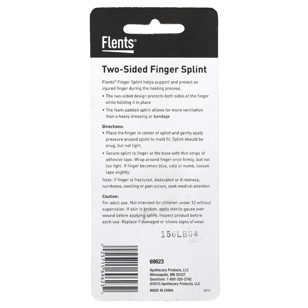 Finger Splint, Double Sided, Medium, 1 Piece