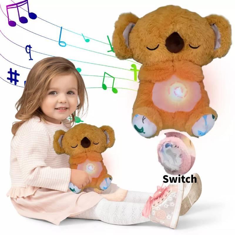 Adorable Pink Koala Sleep Aid Plush Toy With Soothing Music For Babies
