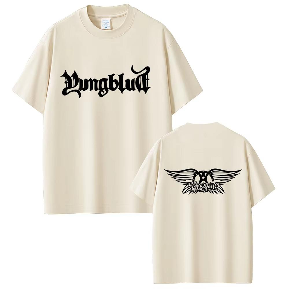 YUNGBLUD Graphic Print Tshirt Men Women Clothing Casual Cotton T Shirt Men Hip Hop Short Sleeve Top Fashion Vintage Streetwear