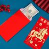 6Pcs Lucky Red Envelopes Chinese Style Gold Foil Design New Year Red Packets New Year Blessing 2026 Luck Money Bag