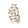 FILA Fleece Sports Stand Collar Jacket Women outerwear Off-White F11W149510FIV