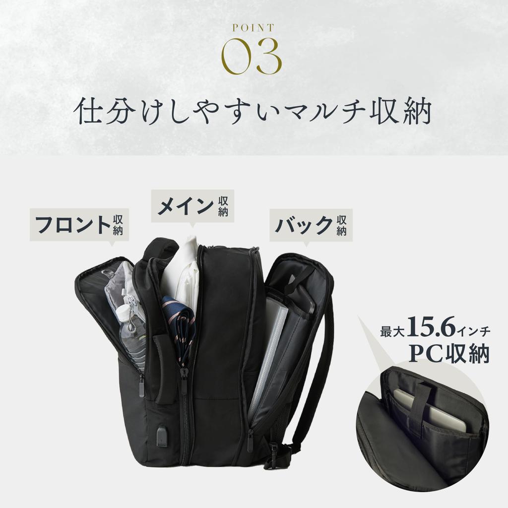 [Grevio] Business Backpack Men's (b.2way, c.Navy)