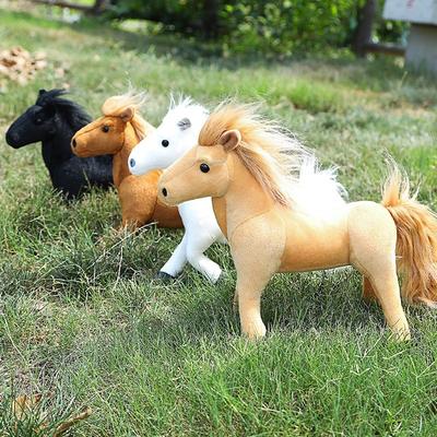Pony Doll Plush Toy Simulation Animal Doll Horse Children Amazon Ornament Wholesale Sweaty Horse Gift