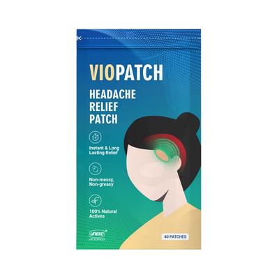 Parches para aliviar el dolor de cabeza (40 uds), Parche para Alivio del Dolor de Cabeza (40 piezas),  Viopatch