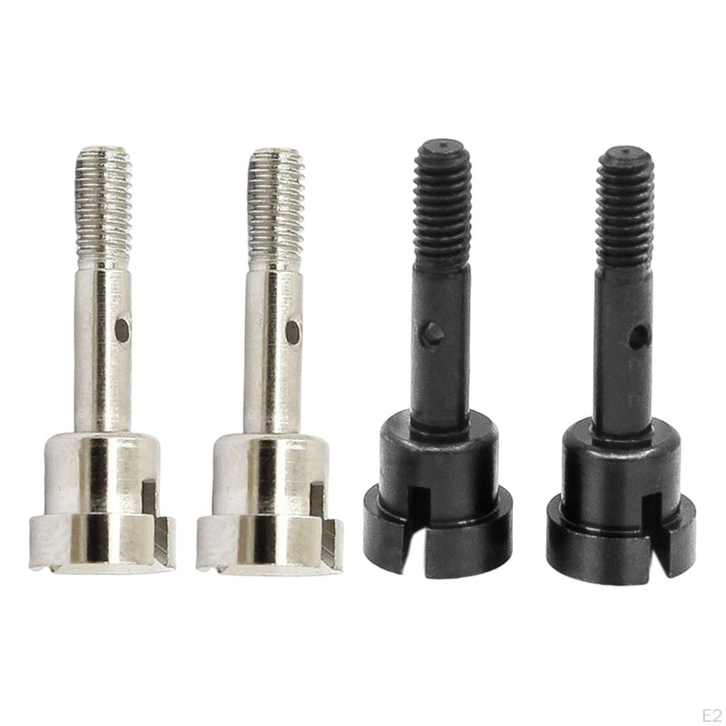 1 Pair 1:16 Scale Metal Wheel Shafts Upgrade for HSP 94186 RC Car Trucks DIY Accessory