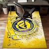 Nassr Football Club Crest Printed Office Carpet Chair Cushion  Entryway Rug, Rugs for Living Room, Bedroom Christmas gifts