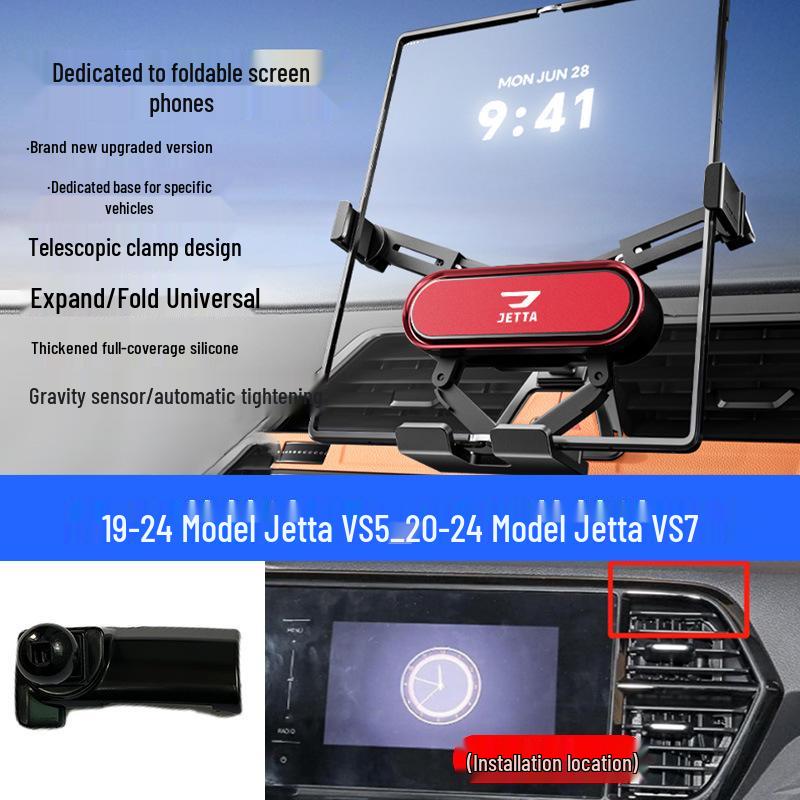 Jetta VA3/VS5/VS7 Car Navigation Foldable Screen Phone Mount for Air Vent.