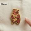 Enamel Penguin Pin Animal Brooch Pin, Bear Fox Dog Hedgehog Badge, Shape Badges Men Women Alloy for Coats Sweaters Scarves Cartoon Badge