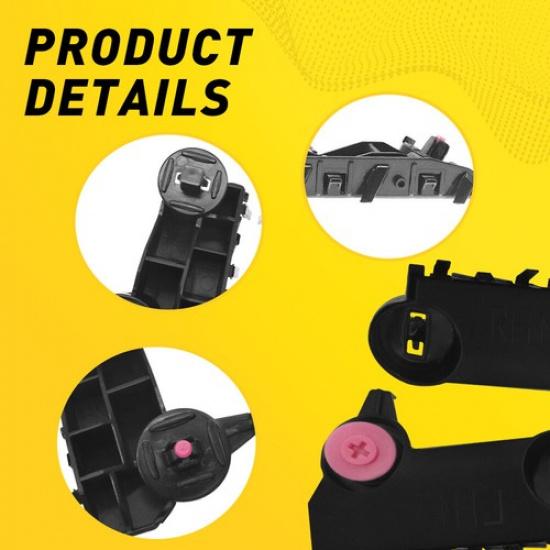 Front Driver & Passenger Side Upper Bracket Bumper Set For  -21 Altima EOA