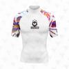 Rash Guard a Maniche Corte da Uomo con Protezione UV Costumi da Bagno Sport Acquatici Surf Subacquea Asciugatura Rapida Vestibilità a Compressione