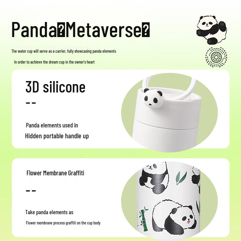 Diller Panda Series Insulated Water Bottle