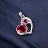 Pink Rubellite Gemstone 925 Sterling Silver Jewelry Handcrafted Pendant For Gift CP-3-12