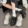 Chaussures dad épaisses à semelles compensées, rehaussantes, pour hommes et femmes, nouvelles, en mesh respirant, pour pieds fins, polyvalentes, chaussures de sport et de loisir