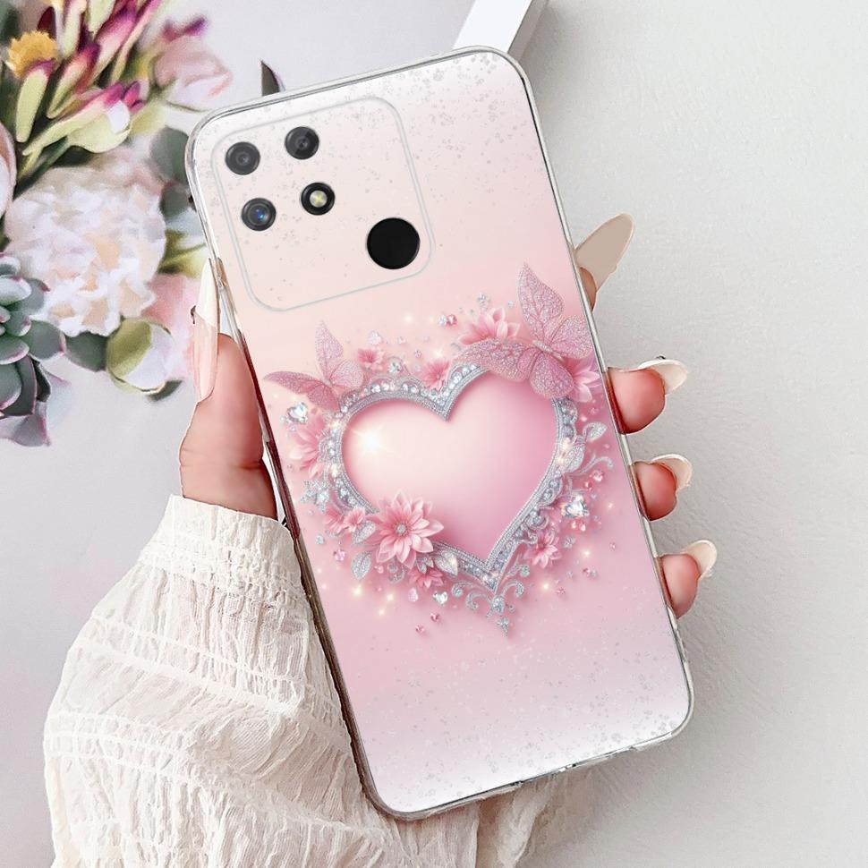 Soft Full RMX3430 Protective Cover For Realme Narzo 50A Casing Cat Pattern For Realme Narzo 50A Narzo50A Silicone Covers Case