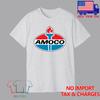 Amoco Oil Racing Car Motorcycle Men#039;s Grey  Size S5XL Unisex T-Shirt