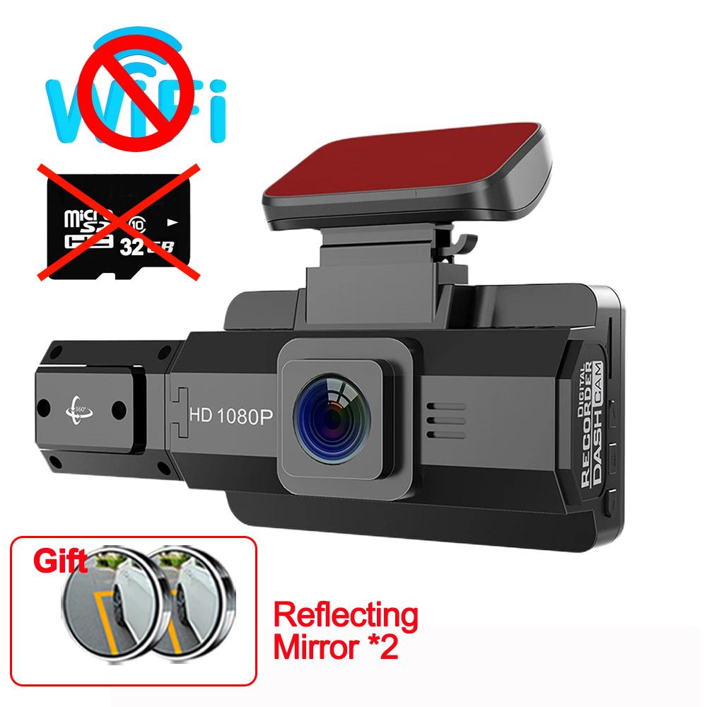 

Автомобильный видеорегистратор с 3 объективами, WIFI, видеорегистратор для автомобилей, 1080P, камера заднего вида для автомобиля, ночное видение, черный ящик, подарочный автомобильный аксессуар NONE