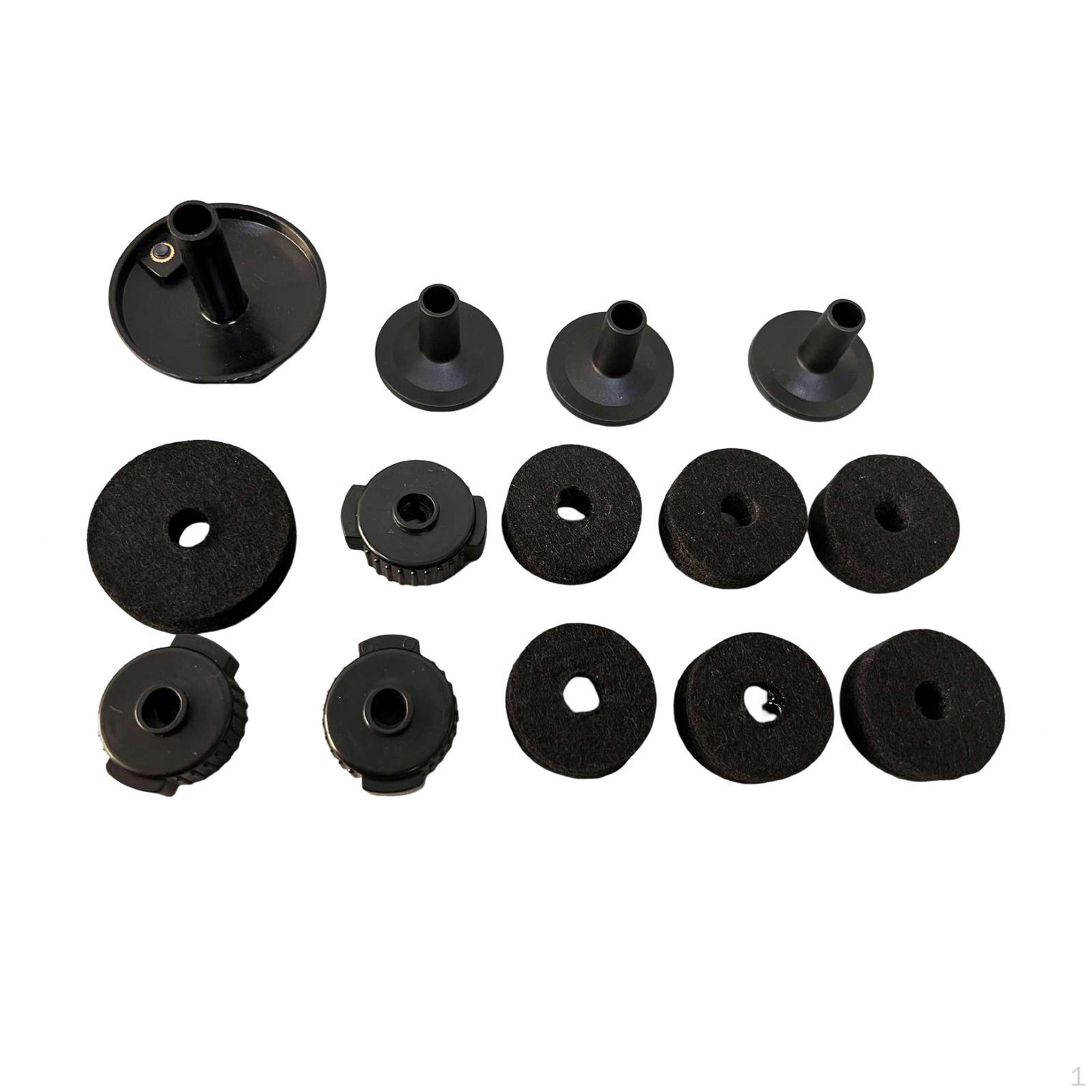 14 Pieces Drums Felt Set ,Musical Instrument Accessories ,Drum Cymbal Sleeves 2.2mm