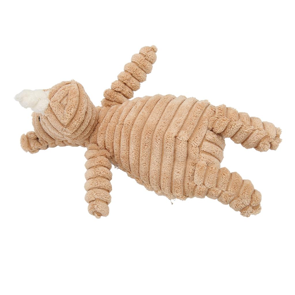 Squeaky Plush Dog Toys Fun Cute Rhinoceros Interactive Bite Resistance Teeth Grinding Dog Chew Toys for Dogs Puppies