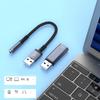 Placă de sunet stereo externă portabilă USB la cablu audio USB la adaptor audio de 3,5 mm USB la convertoare de 3,5 mm