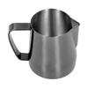 MultiPurpose Coffee Frothing Cup Stainless Steel Pointed Mouth Milk Froth Mug for Home(Black 600ml)