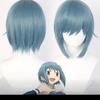 Anime Cosplay Wig, Miki Sayaka Sky Blue Short Bob High-Temperature Fiber Synthetic Hairpiece