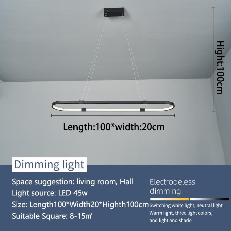 Moderní LED závěsná závěsná svítidla Osvětlení do jídelny Kuchyňský bar Módní závěsná lampa zdarma mail AC90-260V závěsná svítidla