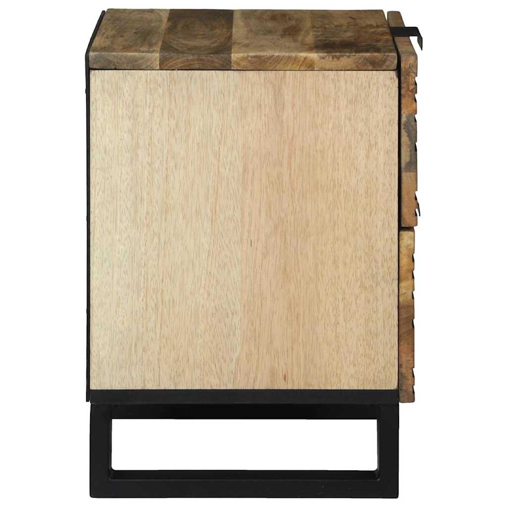 Nightstand Natural 40 x 33 x 46 cm Wood Based Material