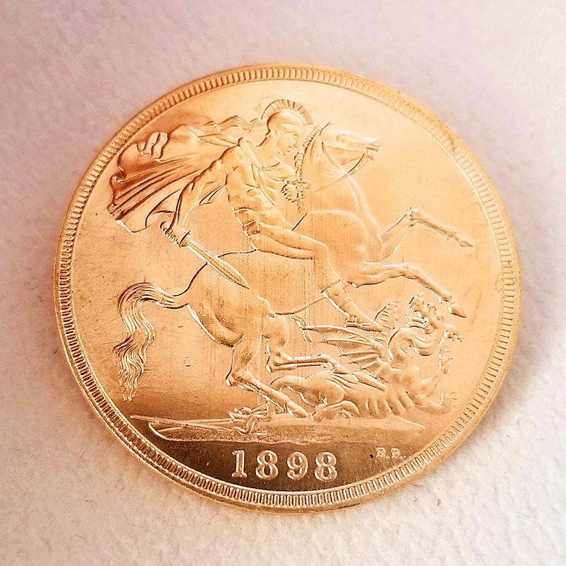 Queen of England Coins (1893-1900) Antique Crafts, Made of Brass Material, 8 Styles, Different Years