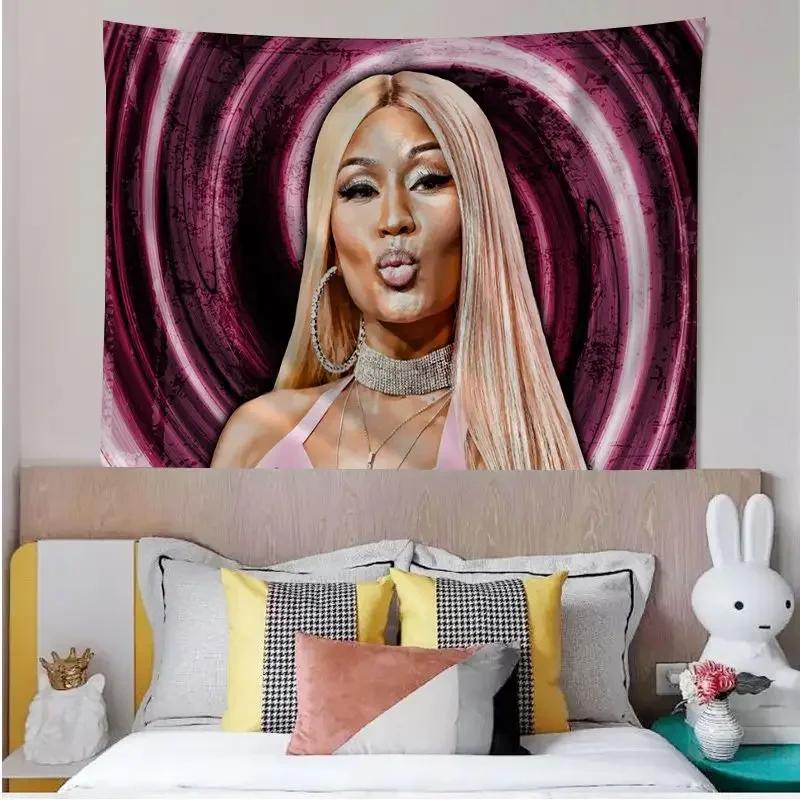 Nicki Minaj Flag Hanging Bohemian Tapestry Cheap Hippie Wall Hanging Bohemian Wall Tapestries Mandala Wall Hanging Home Decor