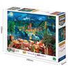 Epoch Super Small Piece Jigsaw Puzzle Hallstatt Lake Evening Illustration 54-301 Adhesive 38×53cm with Spatula and Ticket