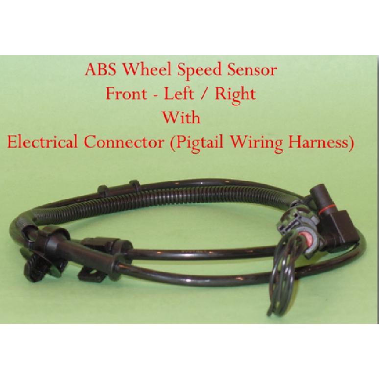 1 Kit ABS Wheel Speed Sensor W/Connector Front L/R Fits: Excursion  Series F 4WD