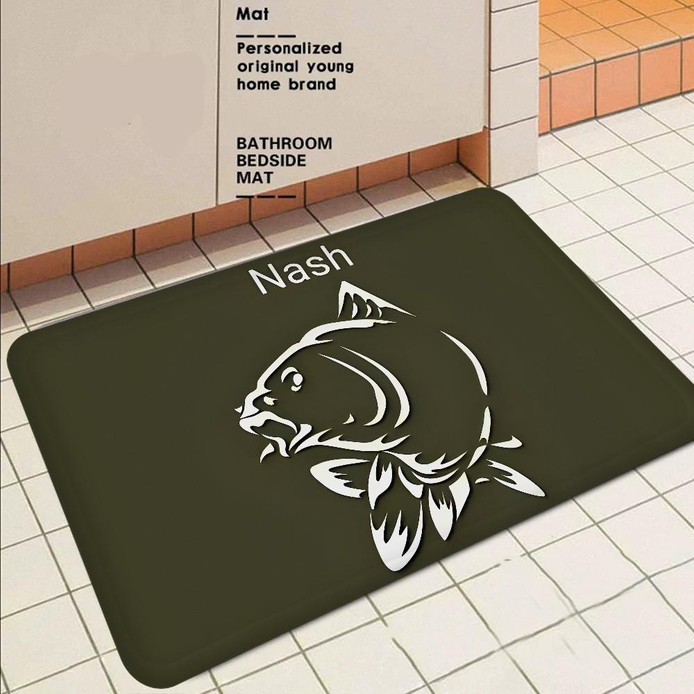 Nash Fishing Logo Large Carpet Rug for Home Living Room Bedroom Sofa Doormat Decor Kids Play Area Rug Carpet Non-slip Floor Mat