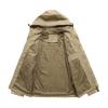 Men's Solid Color Detachable Outdoor Workwear Casual Loose Zipper Pocket Long Sleeve Jacket