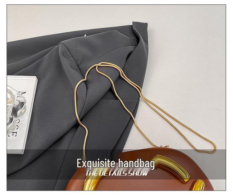 Elegante Borsa da Sera da Donna a Mano e a Tracolla con Catena - Stile Europeo e Americano
