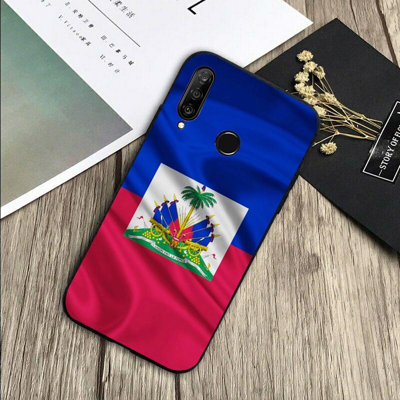 Vintage Haiti Haitian Flag For Huawei Nova 12s 12i 11i 7i 8i Y73 Y70 Y90 Y60 Y72 Y61 Y91 9 10 SE P30 Pro P40 Lite Case