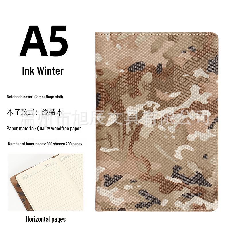 A5 Camouflage Stapled Notebook with Custom Logo Printing