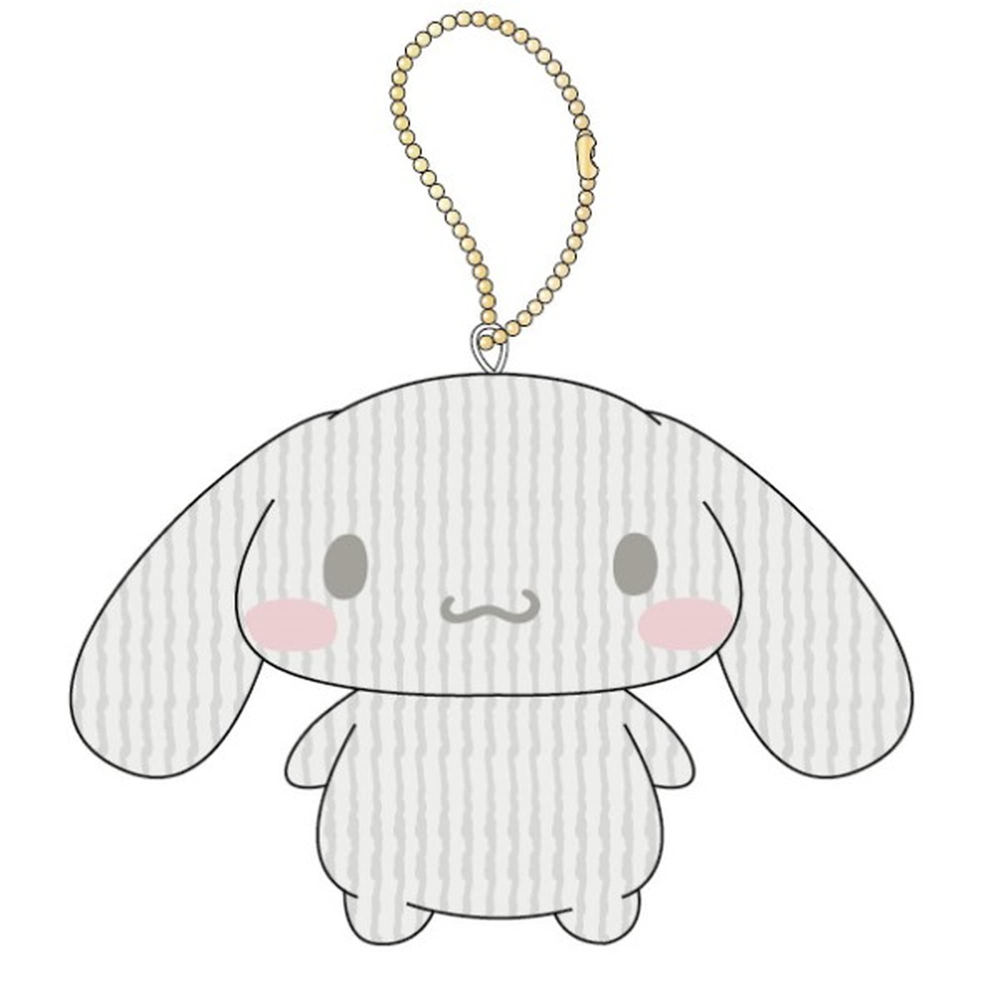 K Company Cinnamoroll (Corduroy Series) Ball Chain Mascot, Gray, CNC-BM-GR